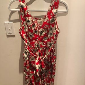 Forever 21 red and white flower dress
